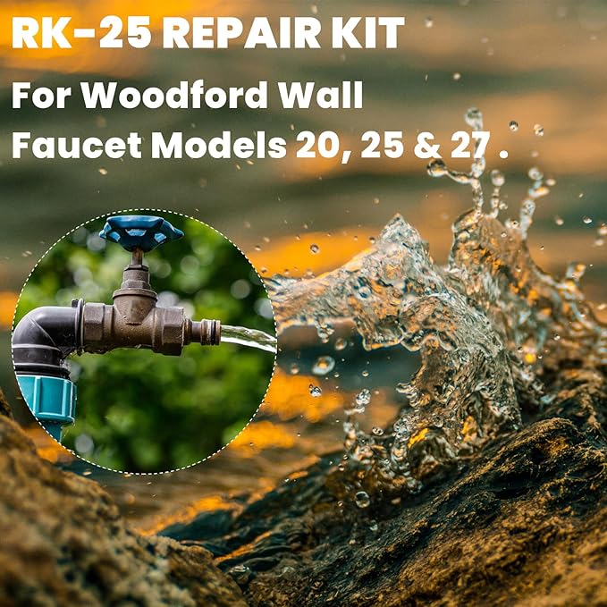 RK-25 Repair Kit for Woodford Model 20 25 27 Faucet Outdoor Wall Faucet Repair - Image 2