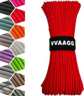 VVAAGG 1000 Red Paracord100FT Utility Parachute Cord 4mm Nylon String12 Strand by ParacordSpecialist