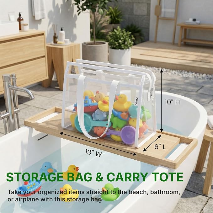 HOLAY 4 Pack Clear Toy Storage Bags - Image 7