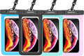 Waterproof Cell Phone Pouch : 4 Pack Float Clear Cell Holder Protector by Newppon