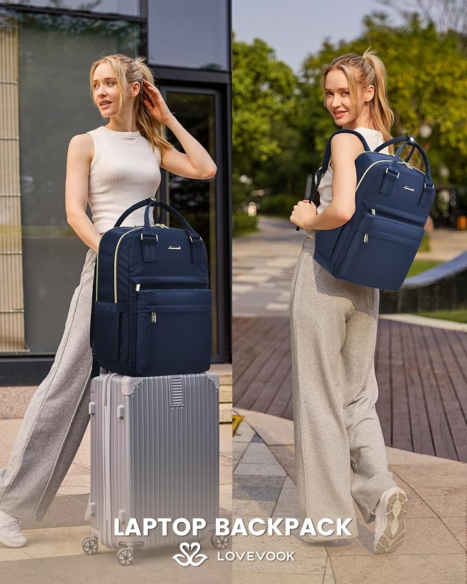 LOVEVOOK Laptop Backpack for Women 15.6 Inch Laptop Bag - Image 7
