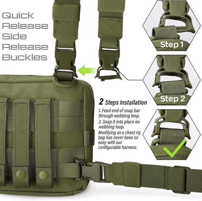 WYNEX Tactical Molle Admin Pouch of Double Layer Design, Admin Pouches Molle - Image 2
