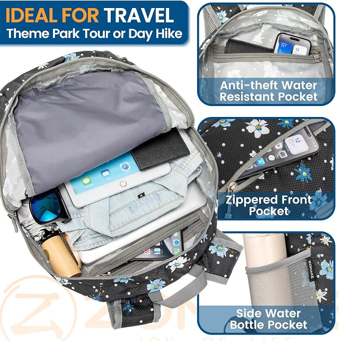 ZOMAKE Ultra Lightweight Packable Backpack 25L - Image 3
