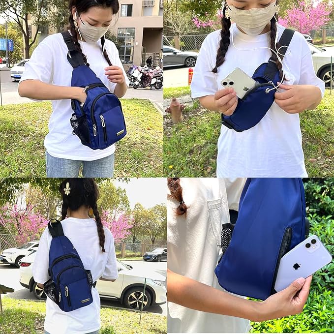 JENAGREEN Waterproof Sling Backpack Crossbody Sling Bag, Cross Bag Adjustable - Image 4