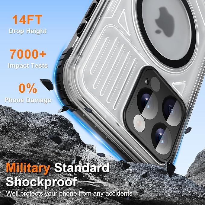 WIFORT for iPhone 15 Pro Waterproof Case, 360 Full Body Sealed Protection Cover - Image 9