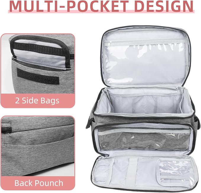 ALSLEA First Aid Bag Empty, Small Medicine Bag Portable Medical Supplies - Image 3