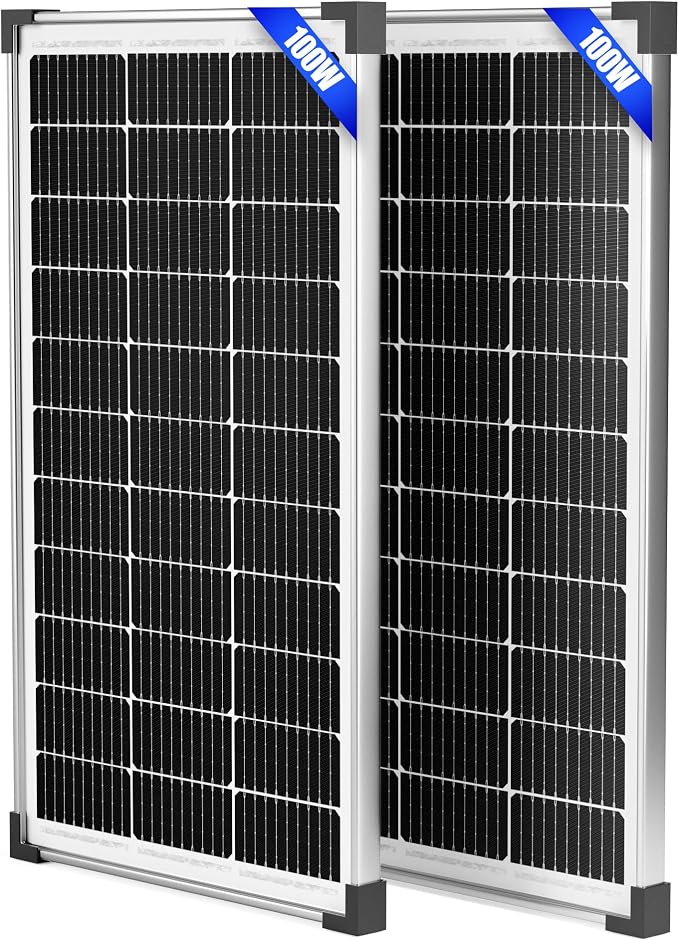 Voltset 200W 12V Solar Panels, High Efficiency 9BB Cell Monocrystalline Solar by Voltset
