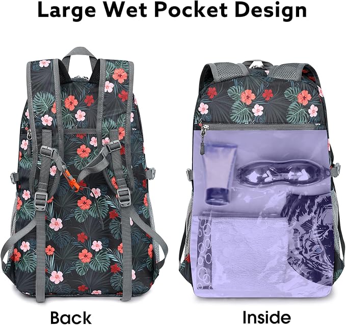 G4Free 40L Lightweight Packable Hiking Backpack, Waterproof Travel Daypack - Image 3