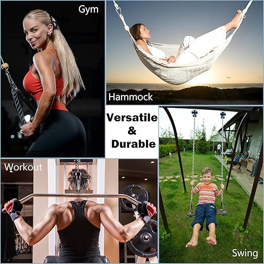 304 Stainless Steel Carabiners -5.5 inch Heavy Duty, Durable & Rust-Free Clips - Image 4