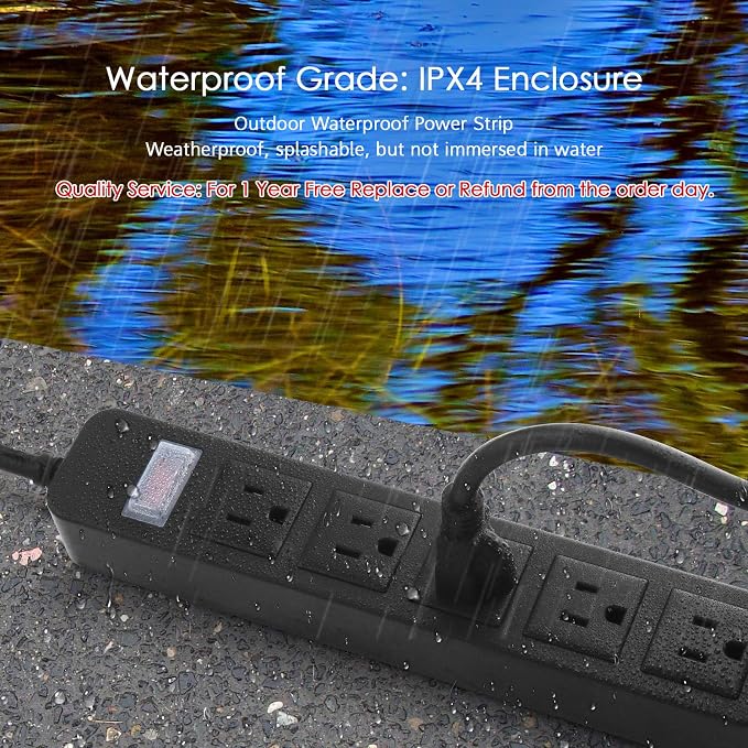 Outdoor Power Strip Waterproof - Image 2