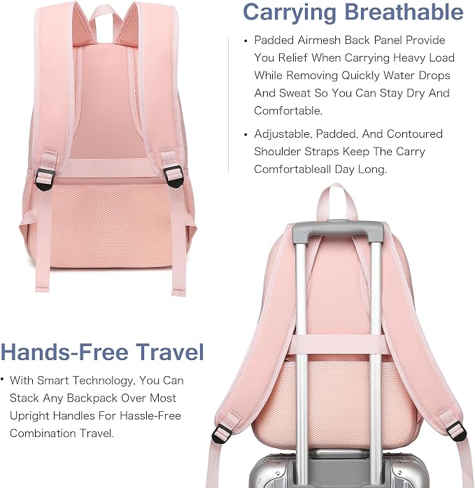 Boavan Laptop Backpack for women, 15.6 inch Laptop Bag - Image 4