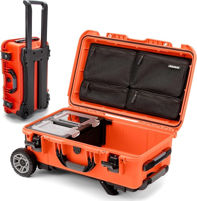 NANUK Trail 30 – 28.5L Waterproof Storage Box – Wheeled and Modular Cargo Case by NANUK