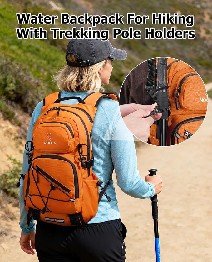 NOOLA Hydration Backpack with 3L Water Bladder, 22L / 25L Water Backpack - Image 5