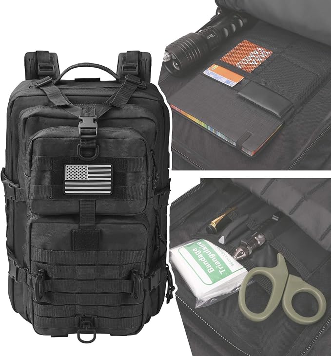 Hannibal Tactical MOLLE Assault Backpack, Tactical Backpack Military Army - Image 6