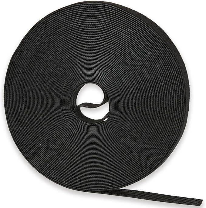 50 ft x 1/2 inch Hook and Loop Roll, Reusable Fastening Cable Ties, Office and by NBTORCH