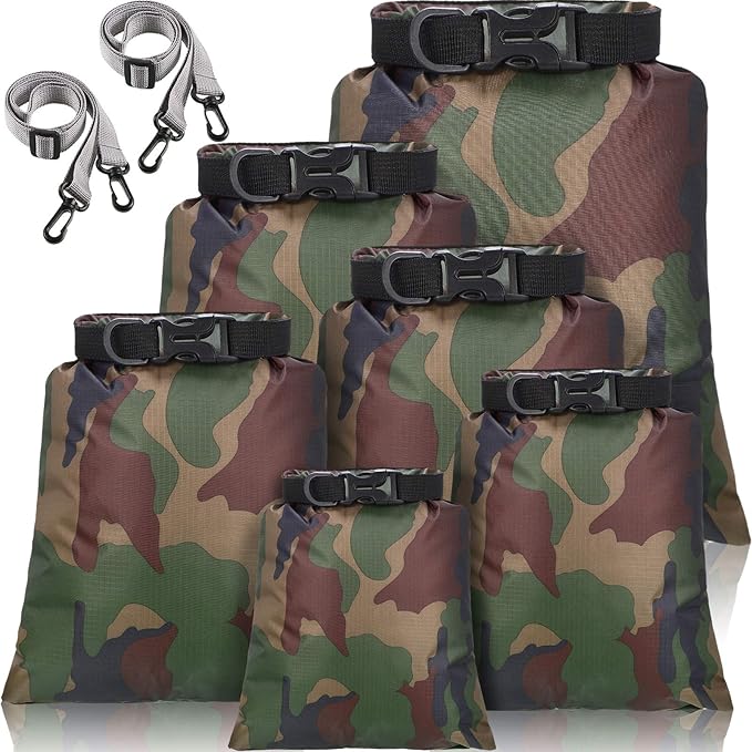 Shappy 6/12 Pcs Waterproof Dry Bags, Lightweight Outdoor Waterproof Dry Stuff by Shappy