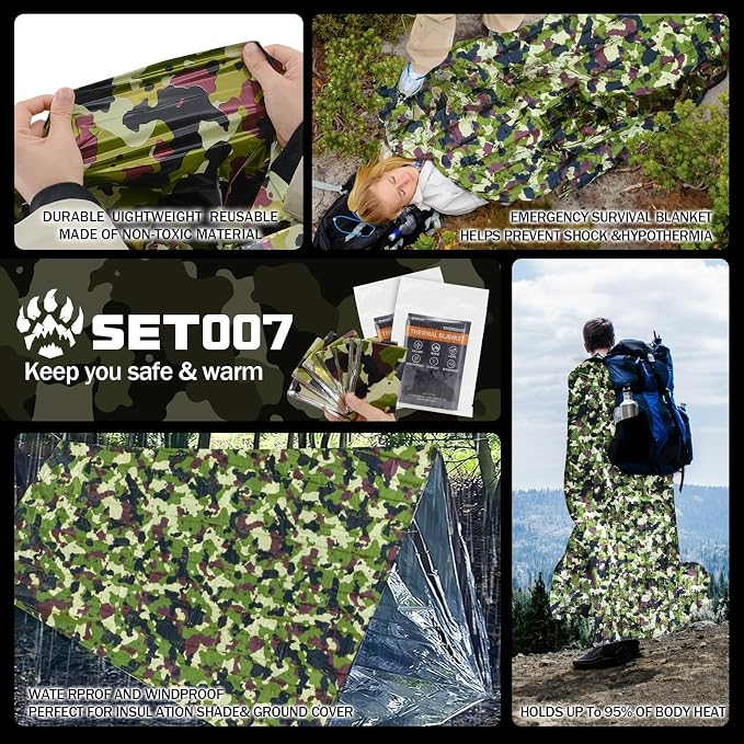 5-Pack Mylar Survival Blanket - Image 5