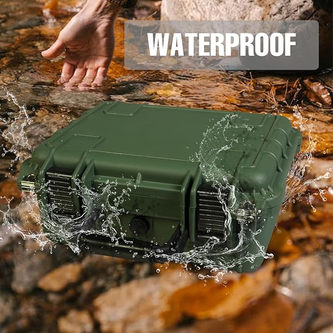 Jack Boss 14x 11.5x 6.5 Inch Hard Case, Portable Weather Waterproof Protective - Image 4