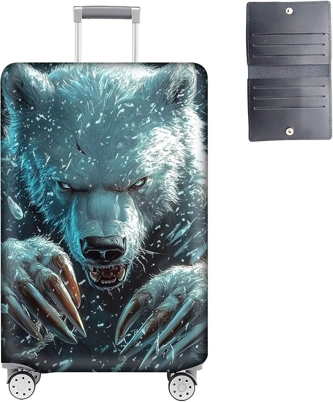 Luggage Cover Protector for 19-20 Inch Suitcases, TSA Approved Elastic Travel by Unknown