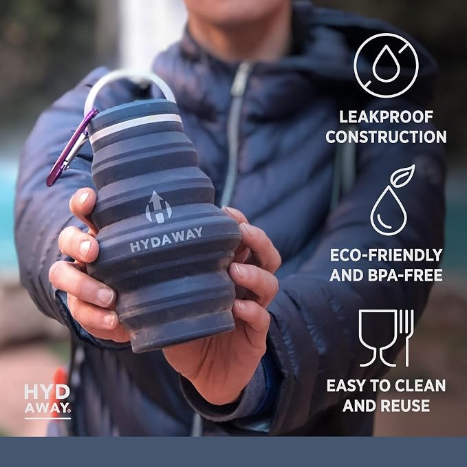 HYDAWAY 17oz Travel Collapsible Water Bottle - Image 3