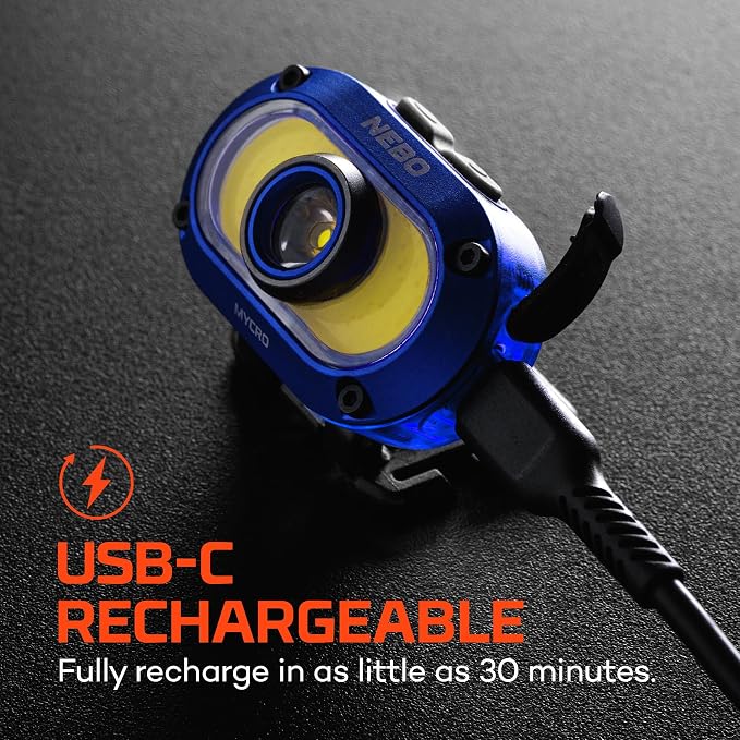 NEBO MYCRO 550+ Rechargeable Headlamp | 550 Lumens, 7 Light Modes, Water - Image 5