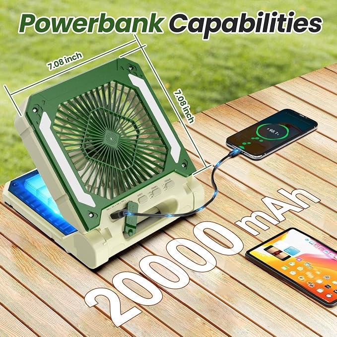 20000mAh Portable Fan Rechargeable - Image 5