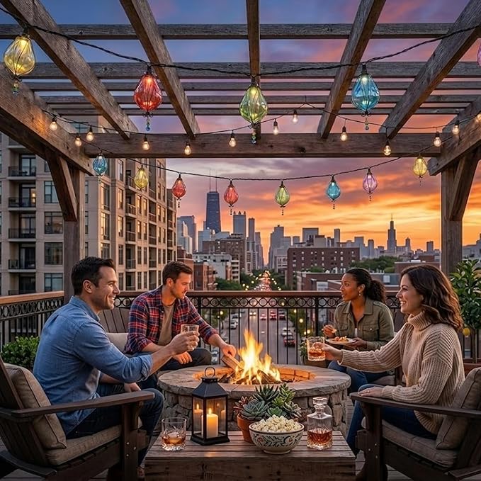 Vigdur Multicolor Outdoor String Lights - Image 4