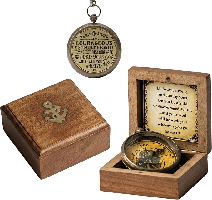 Handmade Brass Antique Compass - Image 2