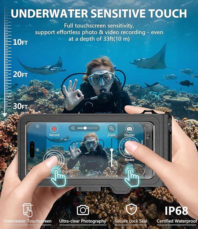 Diving Phone Case for iPhone 17 16 15 14 13 Pro Max Galaxy S25 S24 S23 Ultra - Image 2
