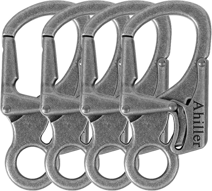 Ahiller Carabiner Clip, Double Anti-Misopening Locking Design, Key Ring Clip by Ahiller