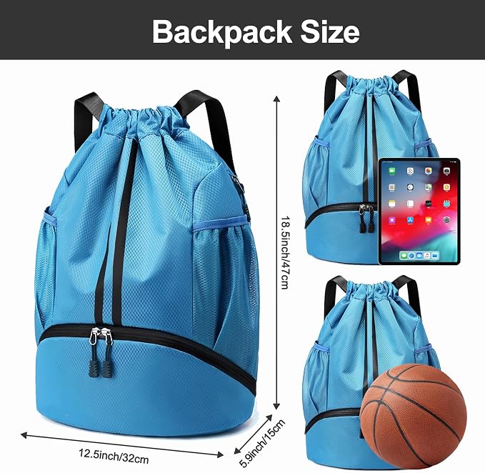 Hoedia Sports Drawstring Backpack - Image 6