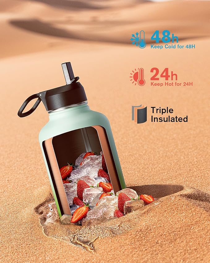 Half Gallon Water Bottle Insulated - Image 2