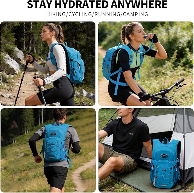 KABAQOO Hydration Backpack, 18L Multipurpose Hiking Backpack - Image 6