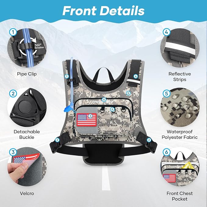Maelstrom Running Vest, Detachable Hydration Backpack - Image 2
