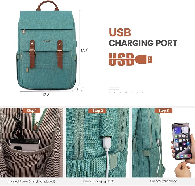 LOVEVOOK Travel Laptop Backpack Purse - Image 5