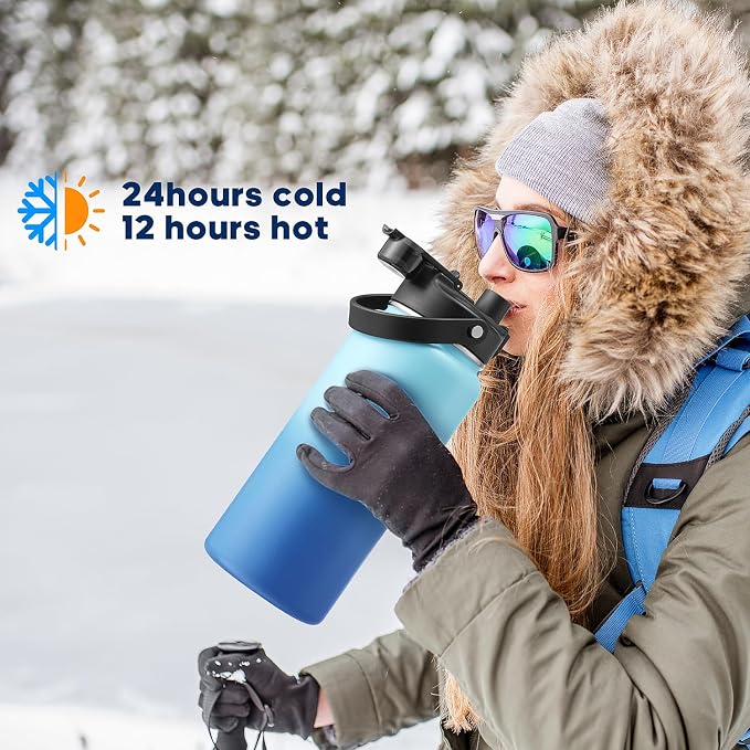 64oz Half Gallon Insulated Water Bottle - Image 7