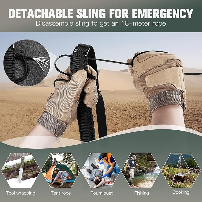 VVAAGG Two-Point Paracord Rifle Sling - Image 8