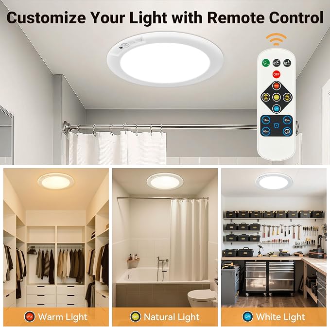 Rechargeable Ceiling Light No Wiring - Image 4