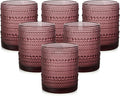 ZMOWIPDL Vintage Glassware Drinking Glasses Set of 6, 12 oz Hobnail Glass Cups by ZMOWIPDL