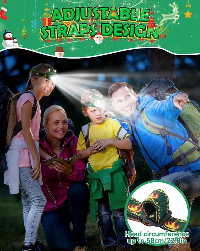 LED Dinosaur Headlamp for Kids, Children's Toy Flashlight Dinosaur Toys for Age - Image 5