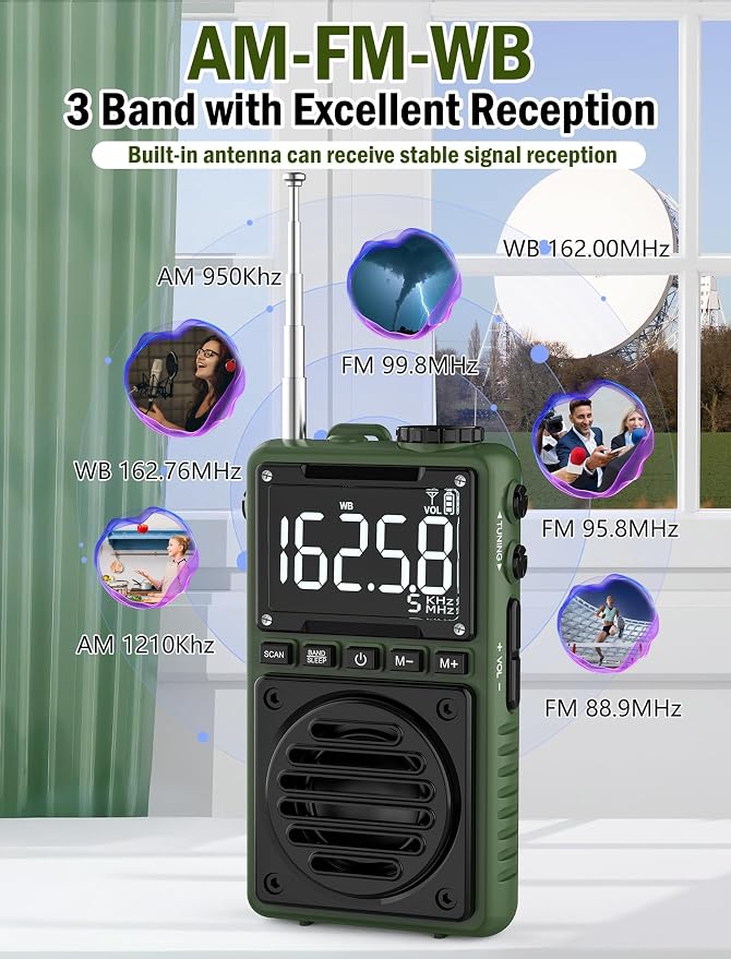 Digital AM FM Weather Band Radio - Image 2