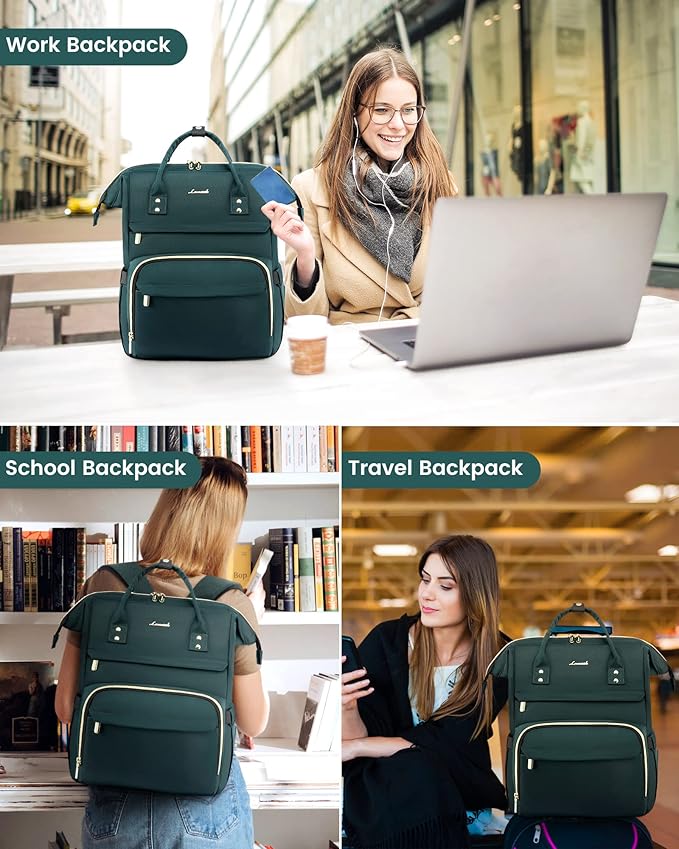 LOVEVOOK 17 inch Laptop Backpack Women, Large Travel Computer Back Pack - Image 5