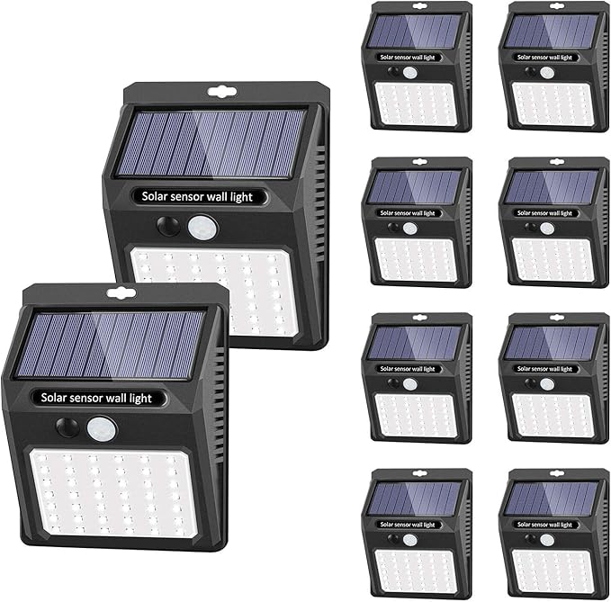 SEZAC Solar Lights Outdoor, Solar Security Lights Solar Motion Sensor Lights by sezac