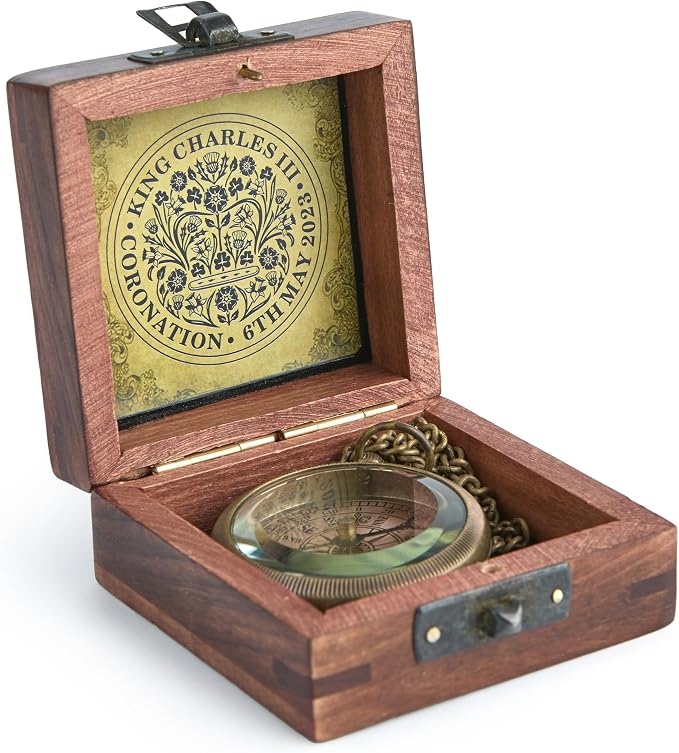 Handmade Antique Vintage Brass Compass | Exquisite Nautical Compass | Home - Image 2