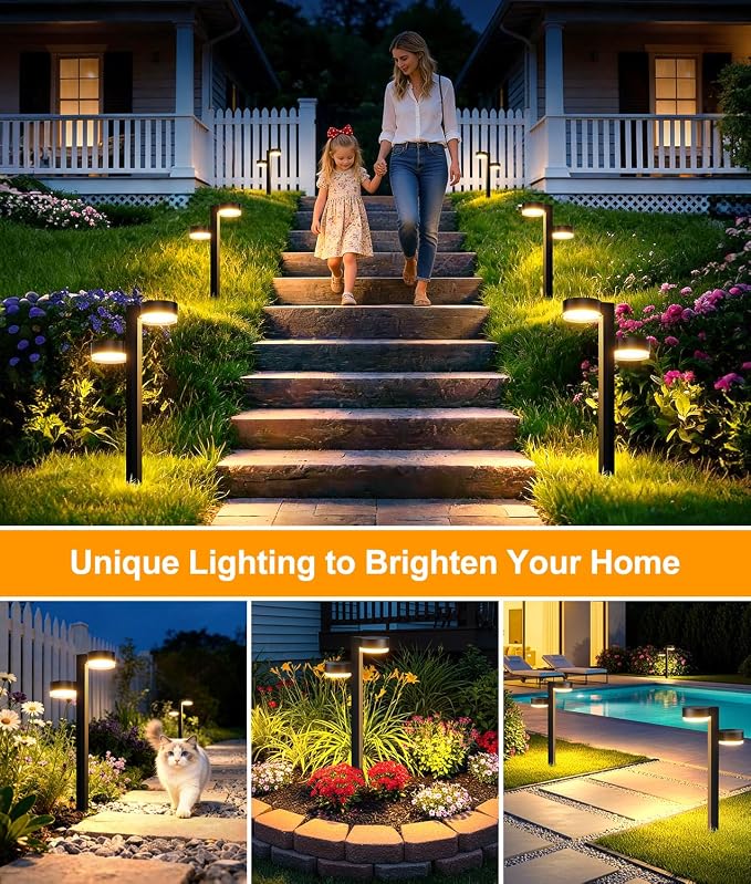 Solar Pathway Lights Outdoor Waterproof, 6 Pack Dual-Head Solar Lights Outdoor - Image 7