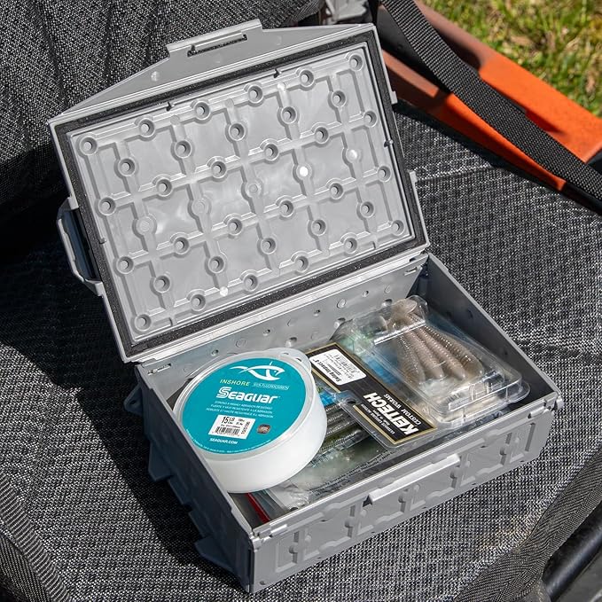 YakAttack TracPak Stackable Storage Box – Battleship Grey | Kayak Fishing Gear - Image 6
