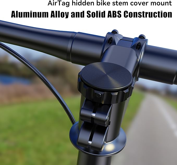 DDJ for AirTag Bike Mount Hidden Stem Cap | 1-1/8" & 1-1/4" Size | Waterproof - Image 3