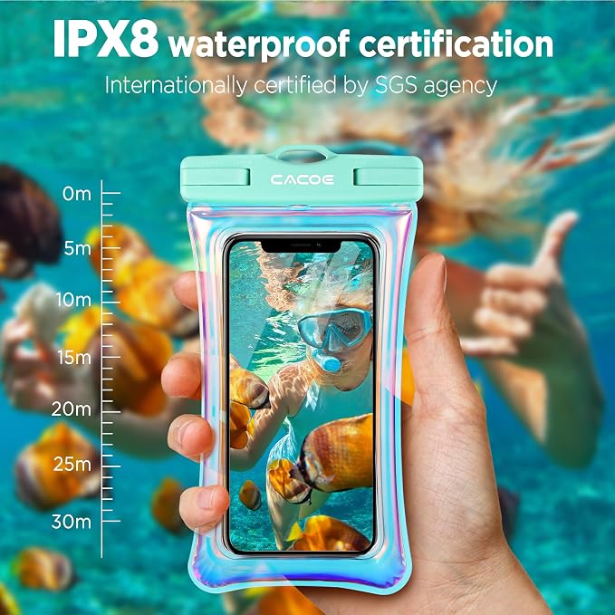 CACOE Universal Waterproof Phone case 2 Pcs-Up to 7.0", Phone Pouch - Image 6