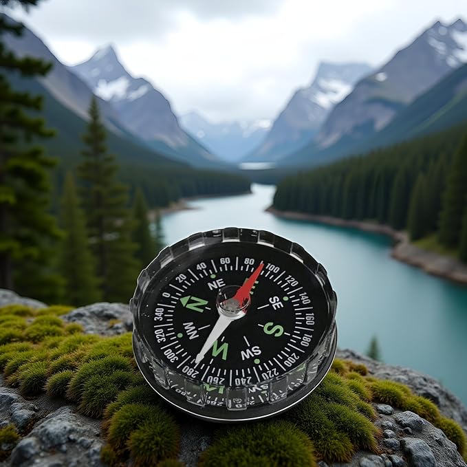 Black Waterproof Pocket Watch Compasses Navigation Compasses Professional Clear - Image 2