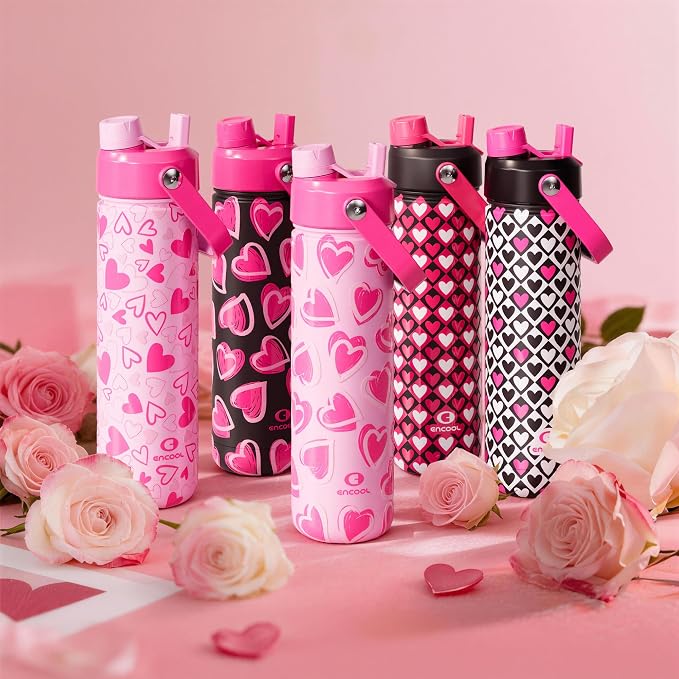 ENCOOL Valentine's Day Insulated Water Bottle - Image 9